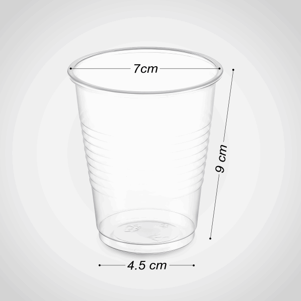 تك اوي/ كوب 240 مل ربل شفاف EP